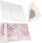 3 Laundry Wash Bags Zipped Mesh Reusable Washing Machine Bags Net Lingerie Fine Wash Bra Delicate Hosiery (3 Pack Of S/M/L)