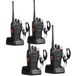 Ele' Espirit for kids,16 Channel Handheld 2 Way Radio Rechargeable with Flashlight Li-ion Battery and Charger (New 888s Pack 4)