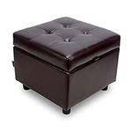 H&B Luxuries Tufted Leather Square 
