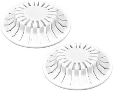 DANCO Universal Bathroom Sink Suction Cup Hair Catcher Strainer and Snare | for Pop-Up Stoppers | White | 2 Pack (10769)