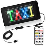 ILEDSHOW Huge Bright Car LED Sign, 7''x 3'' Pre-made Animations & Text Programmable Led Car Sign, Open Sign, Scrolling Huge Bright Advertising Bluetooth APP Control LED Sign for Car| Store | Christmas