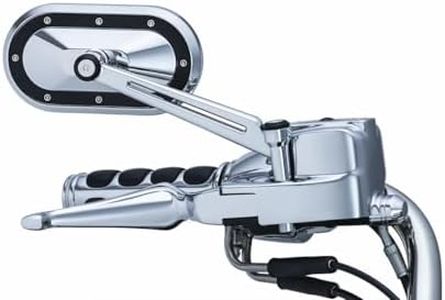 Kuryakyn 1765 Heavy Industry Chrome and Satin Black Mirror (Pr)