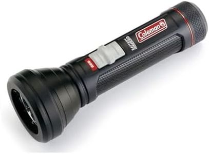 Coleman 325L LED Flashlight with BatteryGuard Technology, IPX4 Waterproof Aluminium Torch, High Power & Bright Light, 325 Lumens