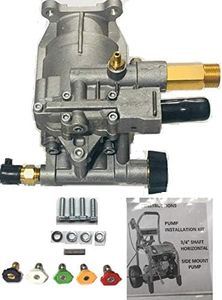 Homelite New 2700 PSI Pressure Washer Pump Replaces 308418007 Models HL252300, UT80522, UT80953, UT80522B, UT80953B, PS80522, PS80903B, UT80522A, UT80953A, UT80522D, UT80522E Includes 5 New QC Nozzles