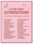 Lianxiaw Daily Affirmations Pink posters for room aesthetic，Trendy prints positive wall deco Vintage red butterfly poster.（12x16in Unframed）