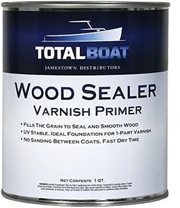 TotalBoat Wood Sealer - Marine Grade Sanding Sealer and Pre Varnish Primer for Boats and Wood (Quart)