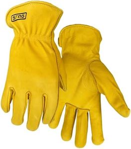 Golden Stag Work Glove Heavy Duty Women's Economy Deerskin Glove, Women's Large, 811W - 4 Pairs Ranching, Driving, Working