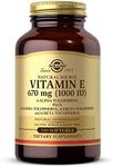 Solgar - Vitamin E 1000 IU Mixed Softgels (1000 IU d-Alpha Tocopherols & Mixed Tocopherols) 100 Count