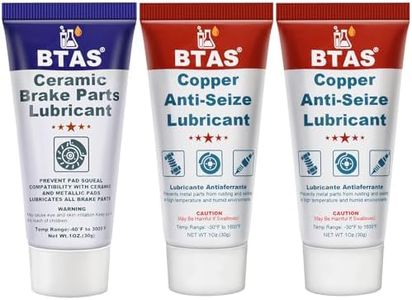 BTAS Ceramic Brake Parts Synthetic Grease 1 oz & Copper Anti-Seize Lubricant 1 oz 2 Pcs