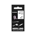 Casio XR-9HMWE Cable Flexible Label Printer Tape (Black and White)