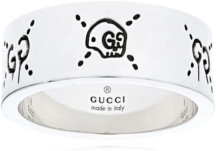 Gucci 455318-J8400 Unisex Ring, Silver, No Gemstone