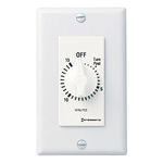 Intermatic SW15MWK 15-Minute Spring Wound Timer, White - Energy-Saving Control for Lights and Appliances - Easy Installation and Operation