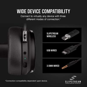 Corsair Virtuoso RGB Wireless Gaming Headset – Black