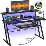 armocity Music Studio Desk with Pow