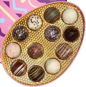 Easter Chocolate Gifts, Unique Easter Baskets for Adults - Hand Made Chocolate Truffles Gift Box | Holiday Present Idea for Men and Women