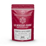 La Boisson Noire Roasted Coffee Beans Dark Roast Robusta | Single Origin Whole Bean Black Coffee | Resealable Bag with Valve 1kg