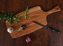 Badiwal Interio Acacia Wood Cutting Board - Wooden Kitchen Chopping Boards for Vegetables, Fruits, Meat, Cheese, Bread & Wooden Serving Platter(17" * 7")