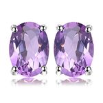 Jewelrypalace Women 925/1000 silver silver Oval Purple Diamond