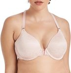 Maidenform Women's Pure Genius Racerback Bra, Boho Paisley Print/Sheer Pale Pink, 34D