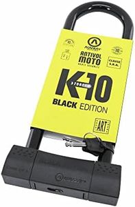 AUVRAY Antivol Norme SRA U Black Edition pour Moto et Scooter - Anse Ø18mm - Dimensions internes 85x310mm