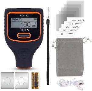 KNKCS Paint Depth Gauge-Dual Screen Paint Thickness Meter for Iron/Aluminum/Zinc/Car Body Filler,Coating Thickness Gauge with Auto Material Detection,0~3000μm Range,Auto Generate Measuring Report