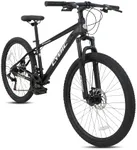 CYBIC Mountain Bike, Front Suspension Mountain Bike, 21-Speed Disc, Youth/Adult Mens Womens Trail Commuter City Bicycles (Black-Iron, 26IN)