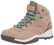 Columbia Women’s Newton Ridge Plus Waterproof Amped Hiking Boot, Waterproof Leather, Oxford Tan/Dusty Green, 8.5, Oxford Tan, Dusty Green, 8.5 Wide