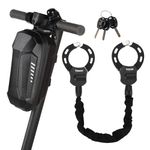 TOKCKYBL Heavy Duty Electric Scooter Lock with Scooter Bag - 8mm Anti-Theft Chain Lock, 94cm Weatherproof Security for E-Scooters, E-Bikes, Motorcycles