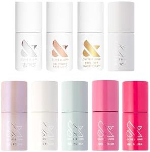 Olive & June Gel Nail Polish Set, 6 Shades and Top Coat