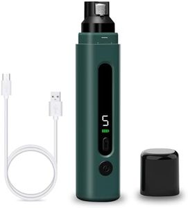 SUPERFA Electric Dog Nail Grinder With Dust Proof, 5 Speed Silent Dog Nail Trimmer with LED Lights, Electric Dog Nail Grinders For Large Medium Small Dogs