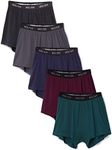 Bolter Men’s 5-Pack Cotton Stretch Boxers Shorts (4X-Large, Winter)