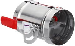 PATIKIL HVAC Duct Manual Volume Backdraft Damper, 4 Inch, Airflow Ducting Branch Vent Damper Air Control Valve, Adjustment Handle Stainless Steel, for HVAC