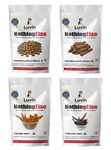 Luvin Nothing Else Treats for Dogs Combo Pack of 4 | Chicken & Sattu Sticks 150 gm | Tuna Fish Jerky 70 gm | Banana & Apple Treat 150 gm | Chicken Jerky 70 gm