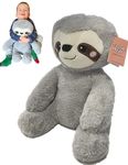 LoveHugs 1.5kg Weighted Teddy Bear For Anxiety, Comfort, Stress Relief & Restful Sleep - Sloth Teddy Therapeutic Weighted Stuffed Animal Toy