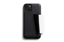 Bellroy Phone Case – 3 Card for iPhone 15 Plus (leather iPhone case, phone wallet) - Black