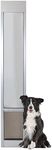PetSafe 1-Piece Sliding Glass Pet Door for Dogs & Cats - No-Cut Install - Aluminum Patio Panel - Satin Finish - Great for Renters & Seasonal Installation - Adjustable Height 75 7/8" to 81"