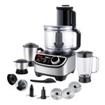 INALSA food processor for kitchen with Mixer Grinder Juicer|1200 Watt Copper Motor|3 Jars|2.5 L Processing Jar|Chopping & Kneading Blade|Centrifugal/Citrus Juicer|Shredding|Slicing-INOX 1200