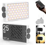 ZHIYUN CINEPEER CM25 LED Video Light, Pocket-Sized 25W Mini Portable Photography Light on Camera, Dimmable 2700K-6200K•CRI≥96•TLCI≥97,Built-in 2 * 2000mAh Rechargeable Batteries, PD Charging