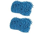 Aprime Adda Car Wash Mitt, Premium Chenille Microfiber Wash Sponge, Two Sided Lint and Scratch-Free Ultra Absorbent Cleaning Glove, Sponge Washing Tools for Truck, SUV, RV, Boat, and Motorcycle (2)