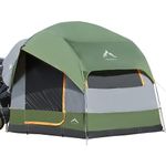 GoHimal SUV Camping Tent Waterproof PU3000mm Spacious Double Layer Design for 5-8 People Includes Rain Cover and Storage Bag 8ft L x 8ft W x 8ft H
