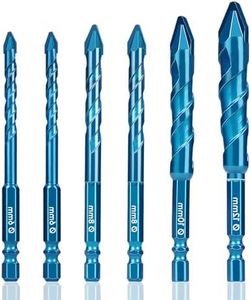SONCHIE Head Eccentric Drill 1/4-inch 5/16-inch 3/8-inch 1/2- inch Set of 6 Carbide-Tipped Crooked Drill bit Masonry Drill Bit Sets forConcrete/Walls/Tiles/Glass/Hard Plastic/Cement/Granite, etc
