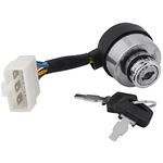 Ignition Switch With Key for 2.5-6.5KW Gas Generator 188F Starter, 6 Wire Ignition Lock Cylinder With Key