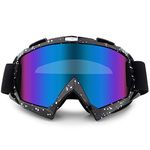 Motorcycle Motocross Goggles Windproof ATV Dirt Bike Riding Ski Anti-Fog Glasses