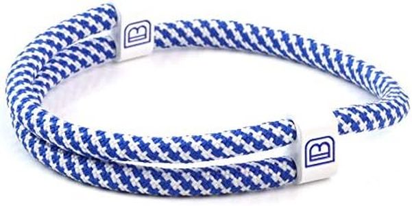 Dowling Brothers Paracord Adjustable Handmade Sport Bracelet (Blue and White)