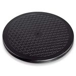 Hama Universal Rotary Plate | Round | 40 cm | Load Bearing Capacity 100 kg | Ideal for TV, Speakers, Monitors, Kitchen Appliances | Black