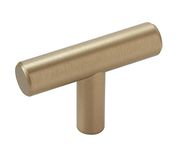 Amerock Corp Bar Pulls 1-15/16 in (49 mm) Length Golden Champagne Cabinet Knob - 10 Pack