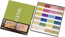 Kuretake ZIG GANSAI TAMBI Watercolors 24 Metallic colors set, MC20/24V/NW2