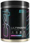 C4 Ultimate Pre Workout Powder Cosmic Rainbow 20 Servings, 40 if Single Scooped | Zero Sugar Pre Workout with Caffeine 300mg, L Citrulline 7000mg, Beta Alanine 4800mg, Vitamins and Electrolytes