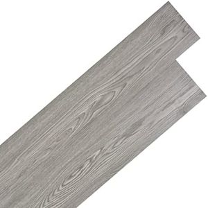 vidaXL Self-Adhesive PVC Flooring Planks, Easy to Install - 2.51 m², Non-Slip, Waterproof, Antistatic - Dark Grey