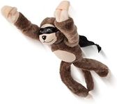 Playmaker Toys Flingshot Flying Monkey Plush Toy, Brown